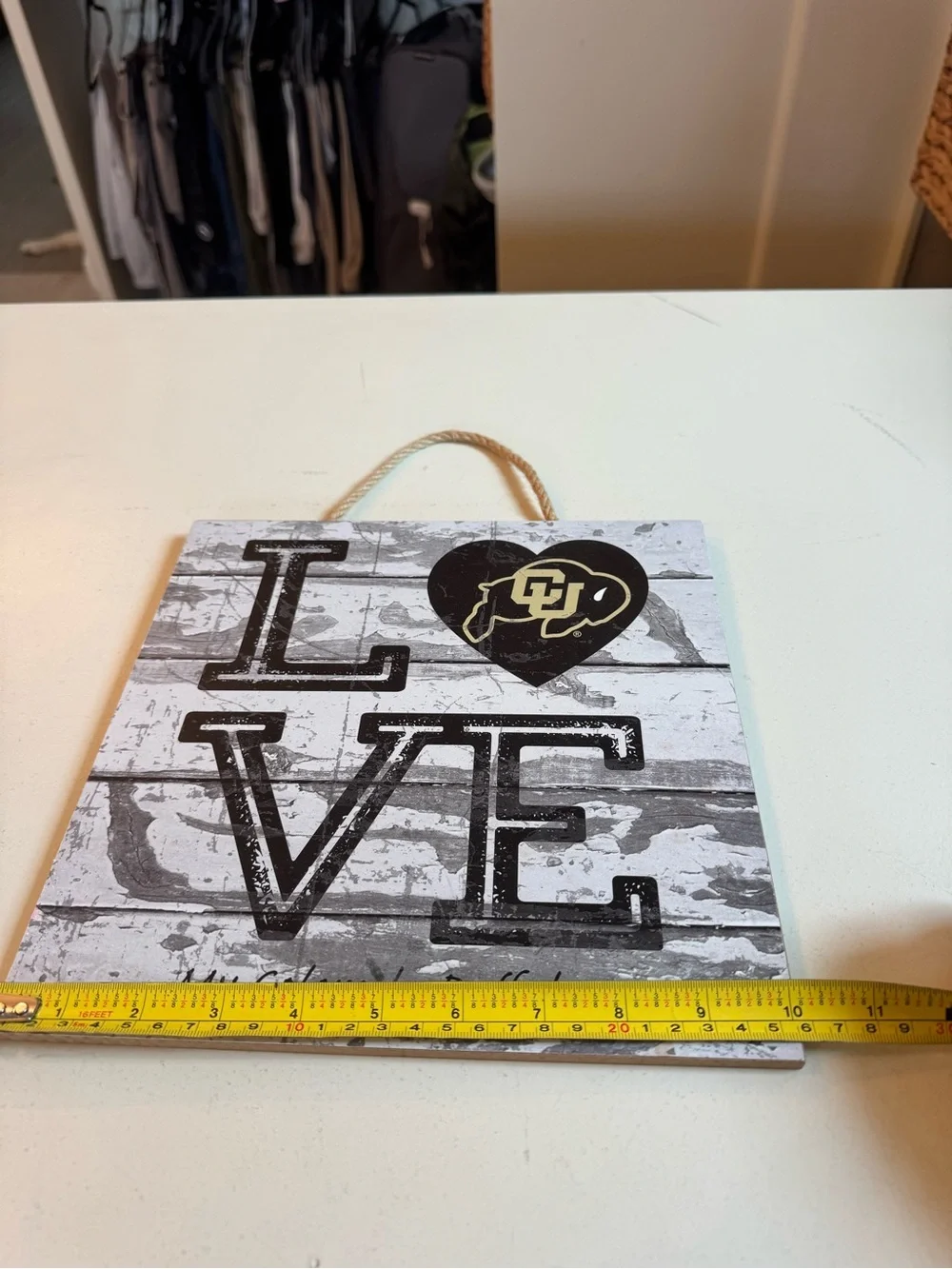 Colorado Buffaloes Rustic Wood Wall Sign | CU Buffs Fan Decor